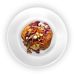 Jacket Potatoes With Coleslaw & Cheese 