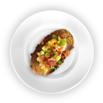 Jacket Potato With Mediterranean Veg 