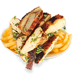 Shawarma Chicken Kebab With Fries 